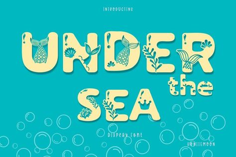 Download Under the Sea font for iOS, Android, macOS, or Windows for free, or you can buy the full version with a commercial license here. Under The Sea is a cool and fun display font. It looks both cute and jolly and it will enhance each of your designs. The only limit is your imagination. […] The post Under the Sea Font appeared first on FreeFontDL. Materi Bahasa Jepang, Keyword Elements Canva, Font Combinations, 3d Svg, Best Free Fonts, Display Fonts, Classroom Inspiration, Font Generator, Beautiful Fonts