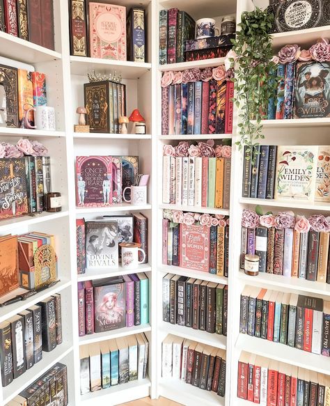 Happy #shelfiesunday 🩷 #bookish #bookshelves #shelfie #Sundayshelfie Aesthetic Bookshelf Ideas, Booktok Bookshelf, Author Office, Bookshelves Aesthetic, Pretty Bookshelves, Aesthetic Bookshelves, Bookshelf Inspo, Book Therapy, Book Girlies