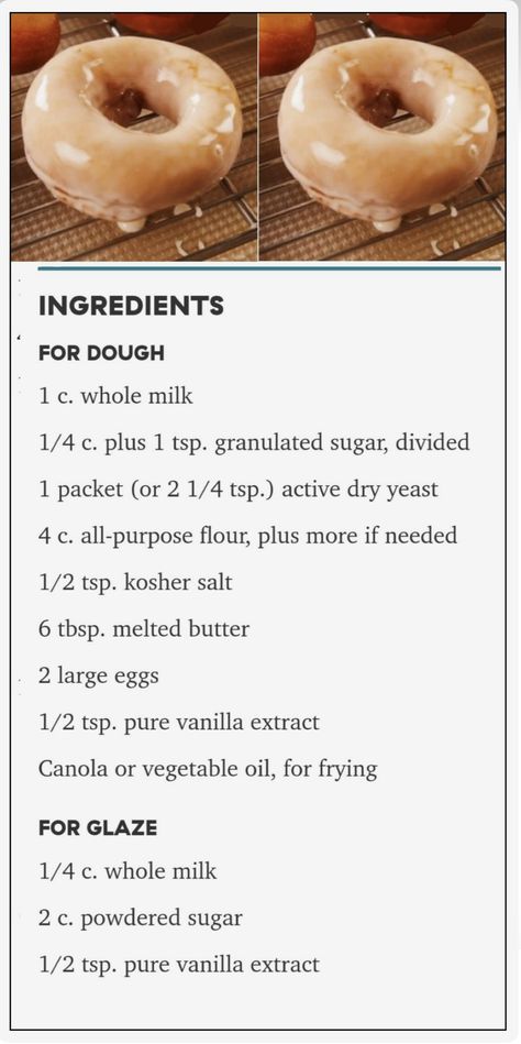 Doughnut Recipe Easy, Easy Donut Recipe, Easy Donuts, Homemade Donuts Recipe, Glazed Donuts, Homemade Cookbook, Homemade Bread Recipes Easy, Homemade Donuts, Doughnut Recipe