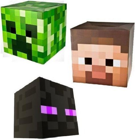 Official Minecraft Exclusive Steve, Creeper & Enderman Head Costume Mask Set Minecraft Halloween Costume, Minecraft Heads, Minecraft Costumes, Minecraft Toys, Best Christmas Toys, Minecraft Steve, Valentine Day Boxes, Minecraft Birthday, Treat Ideas