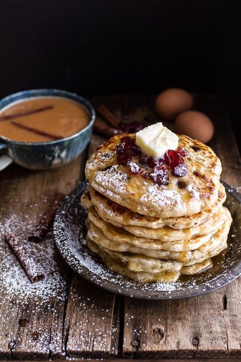 Rum and Cranberry Pancakes with Butter Rum Sauce | halfbakedharvest.com @hbharvest Butter Rum Sauce, Cranberry Pancakes, Rum Sauce, Half Baked Harvest Recipes, Butter Rum, Harvest Recipes, Half Baked, Half Baked Harvest, Breakfast Pancakes