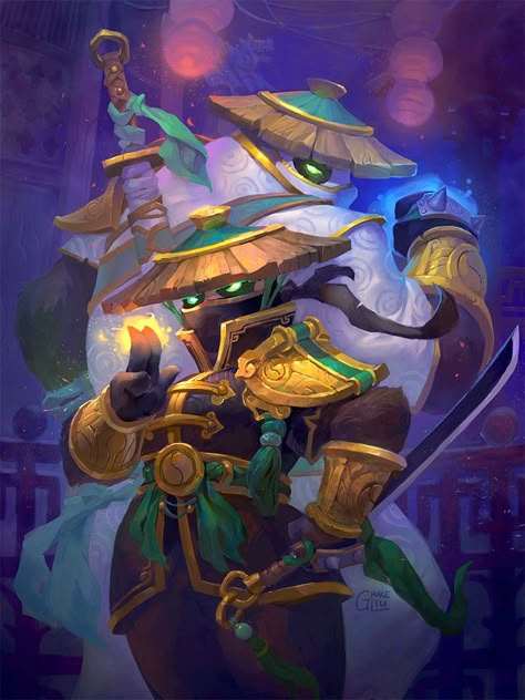 Pandaren Monk, World Of Warcraft Artwork, Grace Liu, Hearthstone Artwork, Hearthstone Heroes, World Of Warcraft Art, Warcraft Iii, Warcraft Art, Heroes Of The Storm