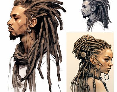 Check out new work on my @Behance profile: "How to Draw Dreads: Techniques, Tools, and Materials" http://be.net/gallery/185526235/How-to-Draw-Dreads-Techniques-Tools-and-Materials How To Draw Dreads Male, Dreads Art Reference, Drawing Cornrows, How To Draw Locks, Dread Drawings, Dreads Drawing References, How To Draw Dreadlocks, How To Draw Locs, How To Draw Dreads