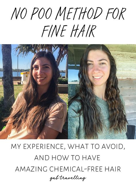 Learn from my experience before taking on the no poo method! From over three years, I tried different methods such as baking soda, starches, dry shampoo, apple cider vinegar, no wash method and more. I came to realize what's best for my hair and how to have amazing chemical-free hair. There's a lot of information on the no poo method, this is just what worked best for me and how my hair responded to different methods. Check out the post for complete information! Apple Cider Vinegar Shampoo Diy, No Poo Method Before And After, No Shampoo Method Before And After, Washing Hair With Apple Cider Vinegar, No Poo Before And After, No Wash Hairstyles, Shampoo Replacement, Washing Hair Without Shampoo, No Poo Shampoo