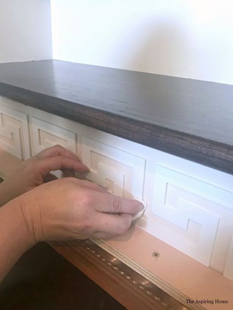 Stair Riser Vinyl, Wood Spa, Stair Renovation, Farmhouse Headboard, Stairs Renovation, Stair Makeover, Kitchen Table Makeover, Hardwood Stairs, Stairs Makeover