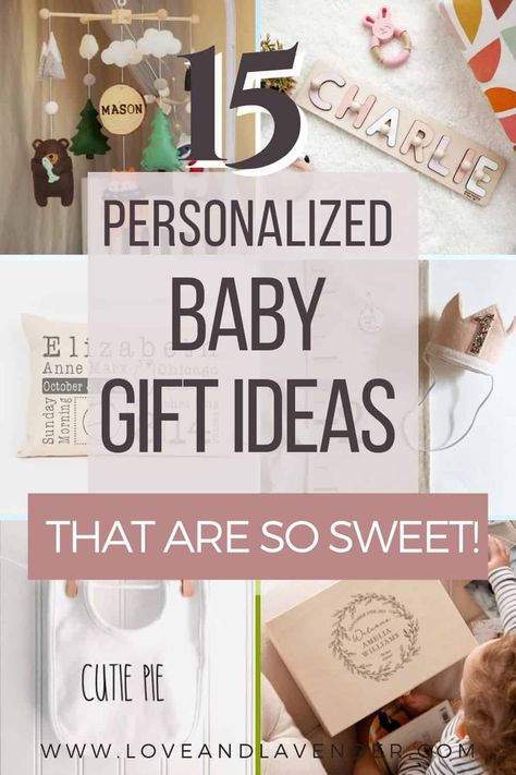 15 Personalized Baby Gift Ideas that are So Sweet! | Tiny clothes, sweet keepsakes, meaningful mementos, I love it all! They’re all fantastic, but personalized baby gifts are extra special, so I went hunting. What I found was nothing short of adorable.15 Personalized Baby Gift Ideas that are So Sweet! Baby Boy Keepsake Ideas, Baby Sitter Gift Ideas, Personalized Baby Girl Gifts, Diy Gift For Baby Boy, Baby Personalized Gift Ideas, Baby Born Gift Ideas, Baby Gift Ideas Unique, Customized Baby Gifts, Meaningful Baby Gifts