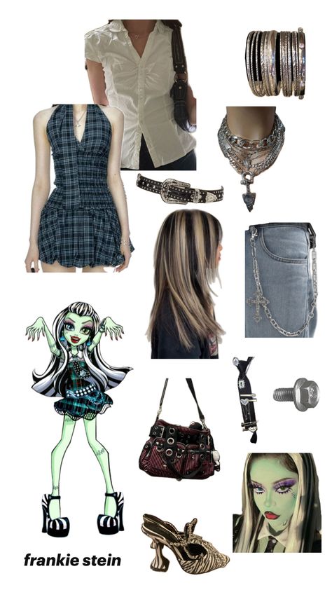 frankie stein - monster high Frankie Stein Costume, Draculaura Halloween, Monster High Halloween Costumes, Queen Of Hearts Halloween, Monster High Halloween, Monster High Cosplay, Queen Of Halloween, Monster High Costume, Best Group Halloween Costumes