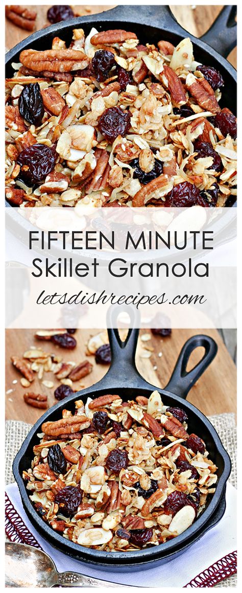 Stove Top Granola Recipe, Stovetop Granola Recipe, Skillet Granola Recipe, Gourmet Granola Recipe, Stove Top Granola, Skillet Granola, Quick Granola, Seeded Crackers, Granola Topping