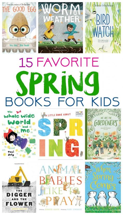 Spring Reading List, Spring Reading, Spring Books, Kindergarten Books, Spring Preschool, Preschool Books, Books For Kids, Spring Activities, We Are The World