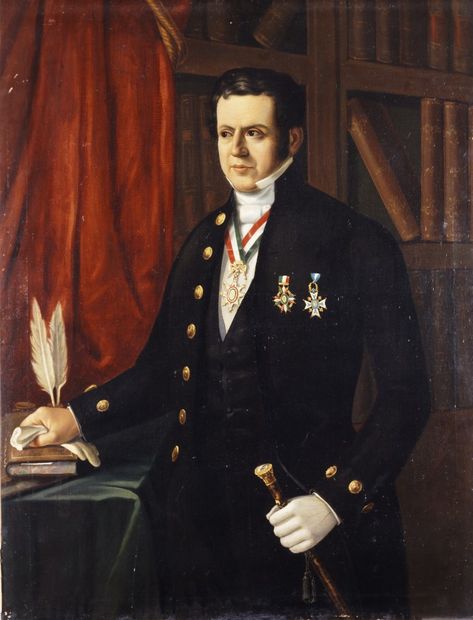 Autor desconocido. Antonio López de Santa Anna, siglo XIX. Óleo sobre tela, 109 × 86 cm. Santa Anna, Antonio Lopez, Art, Tela