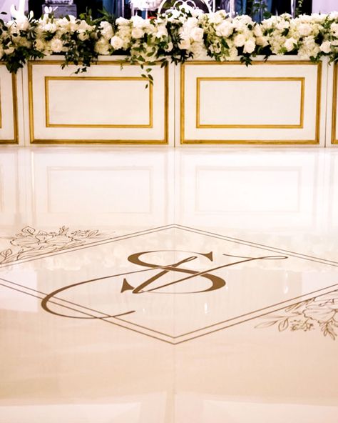 Wedding Floor Wrap Designs, Initial Name Wedding Backdrop, Custom Dance Floor Wedding Reception, Wedding Dance Floor With Initials, Wedding Dance Floor Initials, Customized Dance Floor, Dance Floor Monogram Wedding, Dance Floor With Initials, Custom Wedding Dance Floor