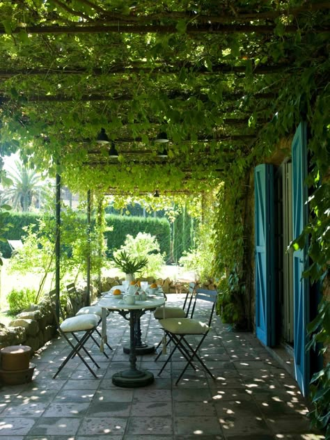 Summer in the Empordà with Angels Rallo! | Masia Store Properties Backyard Oasis Ideas, Backyard Pergola, Terrace Design, Shade Structure, Pergola Patio, Outdoor Pergola, Roof Garden, Garden Structures, Terrace Garden