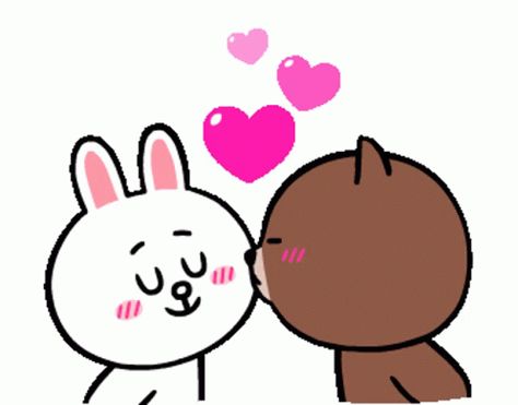 Good Morning GIF - GoodMorning - Discover & Share GIFs Besitos Gif, Love Kiss Couple, Cartoon Kiss, Calin Gif, Images Emoji, Cony Brown, Hug Gif, Bear Gif, I Love You Gif