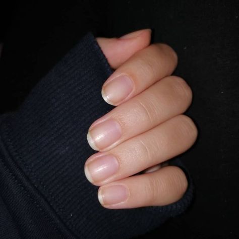 Healthy Short Nails, Healthy Nails Natural, Natural Nail Shapes, Short Natural Nails, Nail Strengthening, Split Nails, Bare Nails, Nail Salon Design, Nail Photos