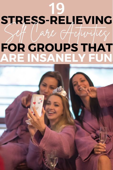 self care activities for groups Self Care Activities For Groups, Self Care Night, Self Care Ideas, Group Activities, Self Care Activities, Self Care