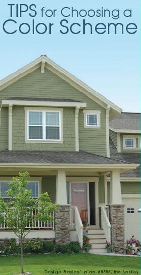 Exterior Paint Combinations, Siding Colors For Houses, Green Exterior Paints, Exterior Paint Color Schemes, Green Exterior House Colors, Green Siding, Exterior Siding Colors, Colors For House, House Paint Color Combination