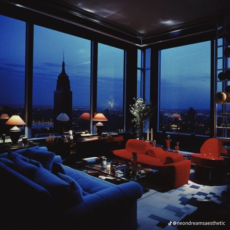 70s Luxury Aesthetic, 90s Nyc Apartment, 80s Nyc Apartment, 2000s Apartment Aesthetic, 90s Penthouse, Modern Interior Aesthetic, 80s Apartment Aesthetic, 80s Penthouse, Marsha Ambrosius