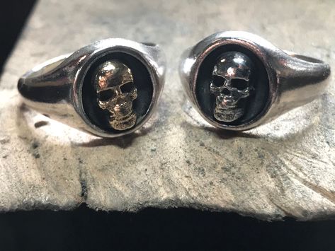 Sterling Silver Skull Rings, Silver Skull Ring, Snake Ring Silver, Gold Skull, Signet Rings, Skull Bracelet, Skull Jewelry, Snake Ring, Cool Gadgets To Buy