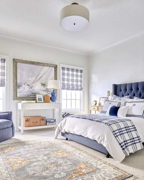 At Home in Dallas with Caitlin Wilson - The Glam Pad Hamptons Home Decor, Boys Room Blue, Fabric Roman Shades, Caitlin Wilson, Toddler Boys Room, Pastel House, Toddler Rooms, Hamptons House, Big Boy Room