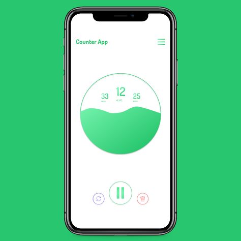 Counter APP UI Design n_n on Behance Counter App, App Ui Design, App Ui, Ui Design, Pins, Design, User Interface Design