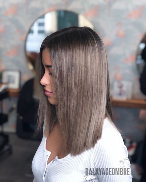 10 Balayage and Ombré Hairstyles for Shoulder-Length Hair  2021 Longbob Hair, Brunette Ombre, Brown Hair Balayage, Trendy Hair Color, Brown Blonde Hair, Hair Color Balayage, Light Brown Hair, Hair Color Trends, Brown Hair Colors