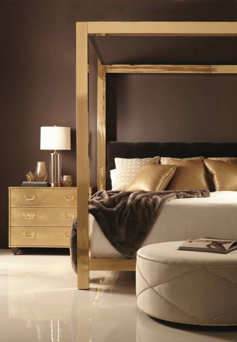 High Point Furniture Market, Gold Bed, Bernhardt Furniture, Furniture Market, Modern Bedroom Furniture, London Calling, High Fashion Home, Furniture Inspiration, Beautiful Bedrooms