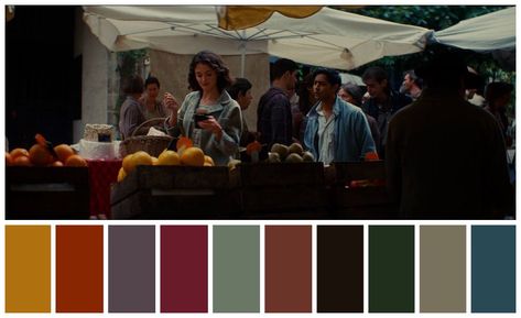 Cinema Palettes (@ColorsEffect) | Twitter Wes Anderson Color Palette, Color In Film, Movie Color Palette, Mood Board Interior, Cinema Colours, Audrey Tautou, Moonrise Kingdom, Color Scale, Wes Anderson