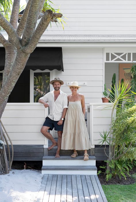 Peek Inside the West Elm Bungalow at The Atlantic Byron Bay in Australia - Front + Main Beach Shack Interior, The Atlantic Byron Bay, Byron Bay House, Coastal Bungalow, Australian Beach House, White Beach House, Byron Bay Beach, Australian Boutique, Australian Beach