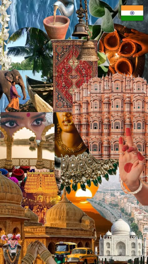 Indian Aesthetic Collage, India Aesthetic Collage, India Collage, Vintage Indian Aesthetic, Indian Collage, Wallpapers 2025, Diwali Art, Desi Art, Podcast Cover Art