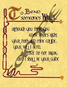 To Bend Someone's Will | The Charmed Legacy Wiki | Fandom Shadows Art, Halloween Spell Book, Charmed Spells, Magic Rings, Bracelet Book, Hoodoo Spells, Charmed Book Of Shadows, Spells For Beginners, Magic Spell Book