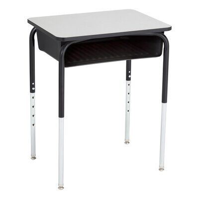 Learniture Manufactured Wood Adjustable Height Open Front Desk Classroom Desk, Student Desk, School Desk, Public Seating, Adjustable Height Standing Desk, School Desks, Student Desks, Classroom Furniture, Writing Utensils