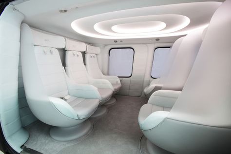 VIP helicopter interior cabin with white leather seats Helicopter Interior, Plane Private, Helicopter Design, Helicopter Private, Interior Cabin, Private Jet Interior, Luxury Helicopter, Flying Vehicles, Aircraft Interiors