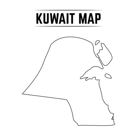 Kuwait Map, Kuwait, Vector Art, Vector Free, For Free, Map