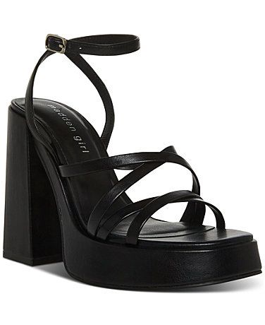 Madden Girl Womens Shoes - Macy's Dr Shoes, Madden Girl, Dress Sandals, High Heel Pumps, Black Pumps, Boys Shoes, Platform Sandals, Black Sandals, Pumps Heels