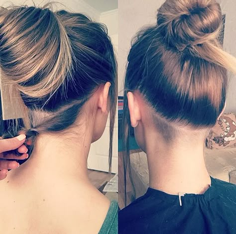 Subtle Undercut, Haircut Edgy, Shaved Haircut, Undercut Hair Designs, Undercut Hairstyles Women, Undercut Long Hair, Shaved Hair Designs, Undercut Women, Nape Undercut