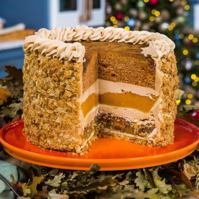 Thanksgiving Cakes, Christmas Dessert, Pie Cake, Thanksgiving Desserts, Hallmark Channel, Amazing Recipes, Pastry Chef, Fall Desserts, Holiday Desserts