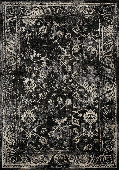 Gothic Rug, Floral Floor, Workspace Inspiration, Floor Cloth, Macbook Wallpaper, Cream Area Rug, Patterned Carpet, Throw Rugs, Black Cream