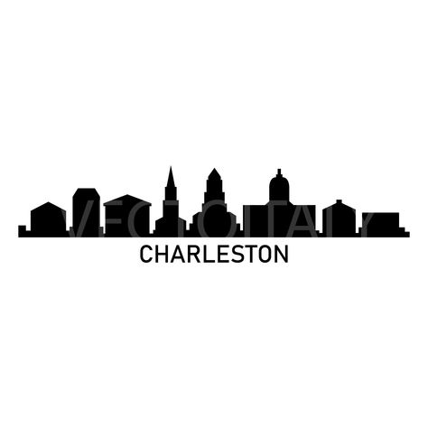 City Skylines, Oct 1, City Skyline, Instant Download Etsy, Digital Image, Charleston, Drawing And Illustration, Digital Drawing, Drawing Illustrations