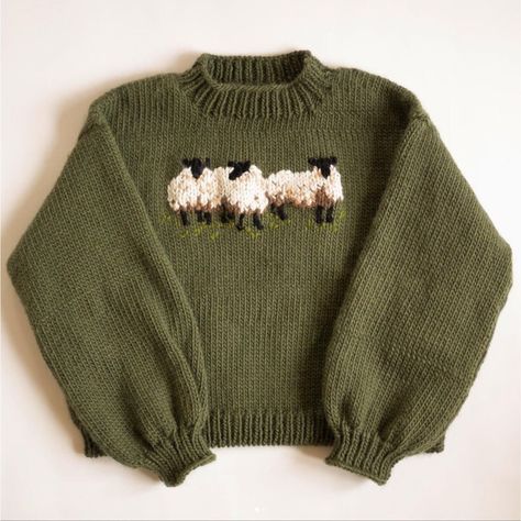 Sheep, Jumper, Green, White, Black, Instagram