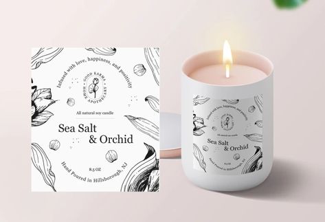 Emergency Logo, Candle Package Design, Candle Graphic, Candle Logo Design, Zen Candles, Candle Label Design, Lilin Aroma, Candle Packaging Design, Candle Labels Design