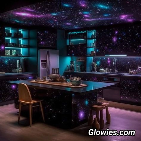 Galaxy Kitchen, Dr Inspiration, Galaxy Decor, Nice Rooms, Fantasy Rooms, Crystal Chakra, Butterfly Tattoos, Spy Gadgets, Tree Houses