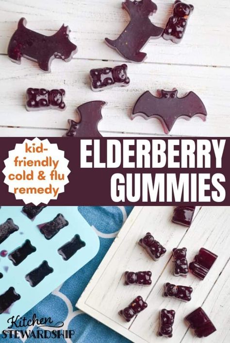 Elderberry Gummies Recipe, Elderberry Lozenges, Elderberry Tea, Homemade Elderberry, Grass Fed Gelatin, Gummies Recipe, Elderberry Gummies, Immune Booster, Elderberry Syrup