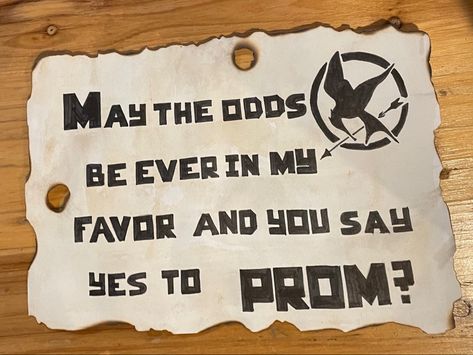 Hunger Games Hoco Proposal, Hunger Games Promposal, Response Posters, Dance Signs, Prom Poster, Hoco Posters, Hunger Games Theme, Cute Hoco Proposals, Homecoming Poster Ideas