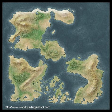 This is a map I've drawn to test a tutorial from the Cartography Guild by Tear. As it's just a test there isnt much detail on it. Ramah introduced me to the tutorial. You can find a similar map he ... Fantasy Cartography, Dnd World Map, Map Template, Imaginary Maps, Fantasy World Map, Map Maker, World Building, Tabletop Rpg Maps, Games Ideas