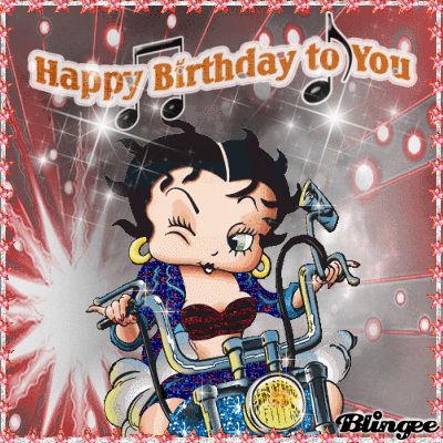 Betty Boop Happy Birthday To You Happy Birthday Harley Davidson, Happy Birthday Biker, Betty Boop Birthday, Biker Birthday, Funny Happy Birthday Images, Happy Birthday Funny, Happy Birthday Pictures, Happy Birthday Messages, Happy Birthday Quotes