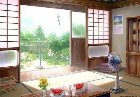 ✍ Daily Ambient Atmosphere for Writing & more ✍    Listen to “Summer Day in Japan”    #Japan #Summer #Summerday #Summertime #Writing #WritingHelp #Inspiration #Imagination #AmbientMixer Anime House, Anime Places, Scenery Background, Anime Room, Animation Background, Environment Design, Japanese House, Anime Background, Anime Scenery