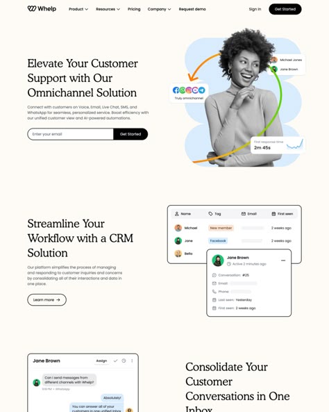 The Best Landing Page Examples For Design Inspiration - SaaS Landing Page Resources Page Design, B2b Landing Page Design, Saas Website Design Inspiration, About Me Page Design, Marketing Landing Page Design, About Page Design, One Pager Design, Landing Page Ui Design, Saas Landing Page