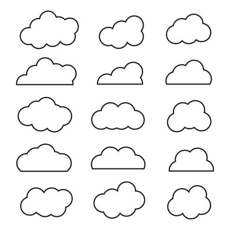 Candy Clouds, Weather Icon, Cartoon Clouds, Cloud Vector, Weather Icons, Vector Silhouette, Rain Clouds, Clipart Black And White, Cityscape Photos