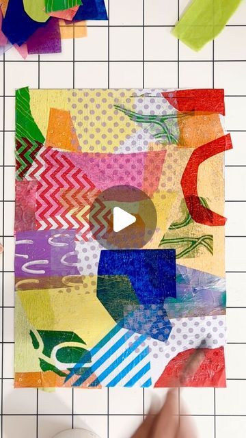 Little Artists | Art Education Projects on Instagram: "Mix up your collage game by using tissue papers instead 🙌🏻 we’re obsessed! The results almost have a screenprinted feel. The layering of colours and textures are beautiful. We used a combination of patterned, plain and printed tissue papers for this. We have a video tutorial for printing on tissue paper which you might be interested in (follow the link in our bio for more info). Otherwise stay tuned for some funky sea creatures made from these collaged papers in the next couple of weeks 🦀🐟🌈👩‍🎨🎨 if you’d like start making some of our projects in your own setting, follow the link in our bio to sign up today #arteducationmatters #thelittleartistsroom" Printing On Tissue Paper, Art Education Projects, Tissue Paper Art, Kindergarten Art Projects, Printmaking Art, Craft Club, Kindergarten Art, Toddler Learning Activities, Process Art