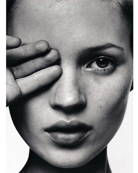 Kate Moss, Vogue, Black And White, White, Black